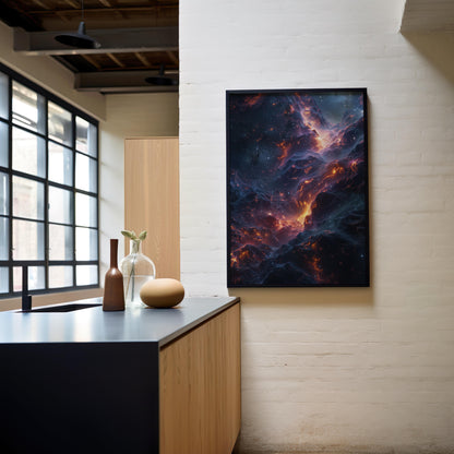 Celestial Embers | Brushed Aluminum Print