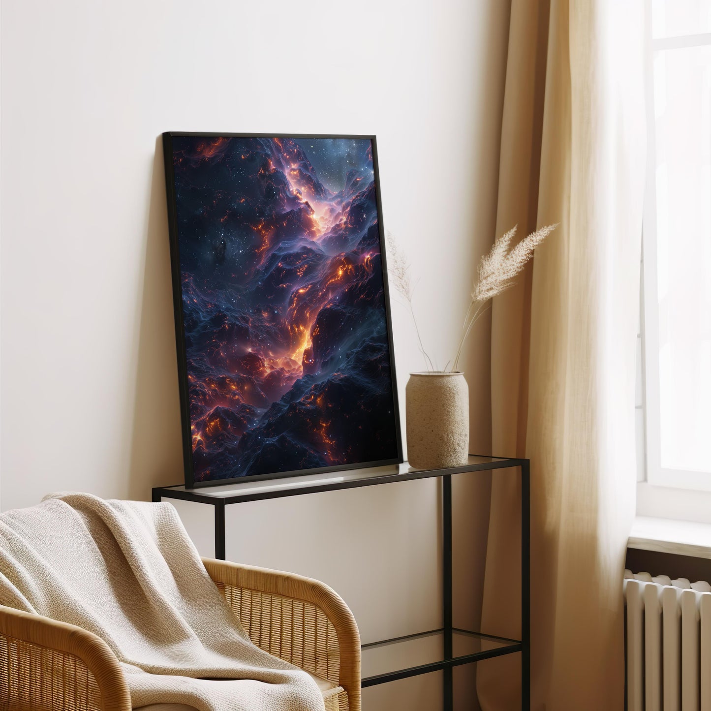 Celestial Embers | Brushed Aluminum Print