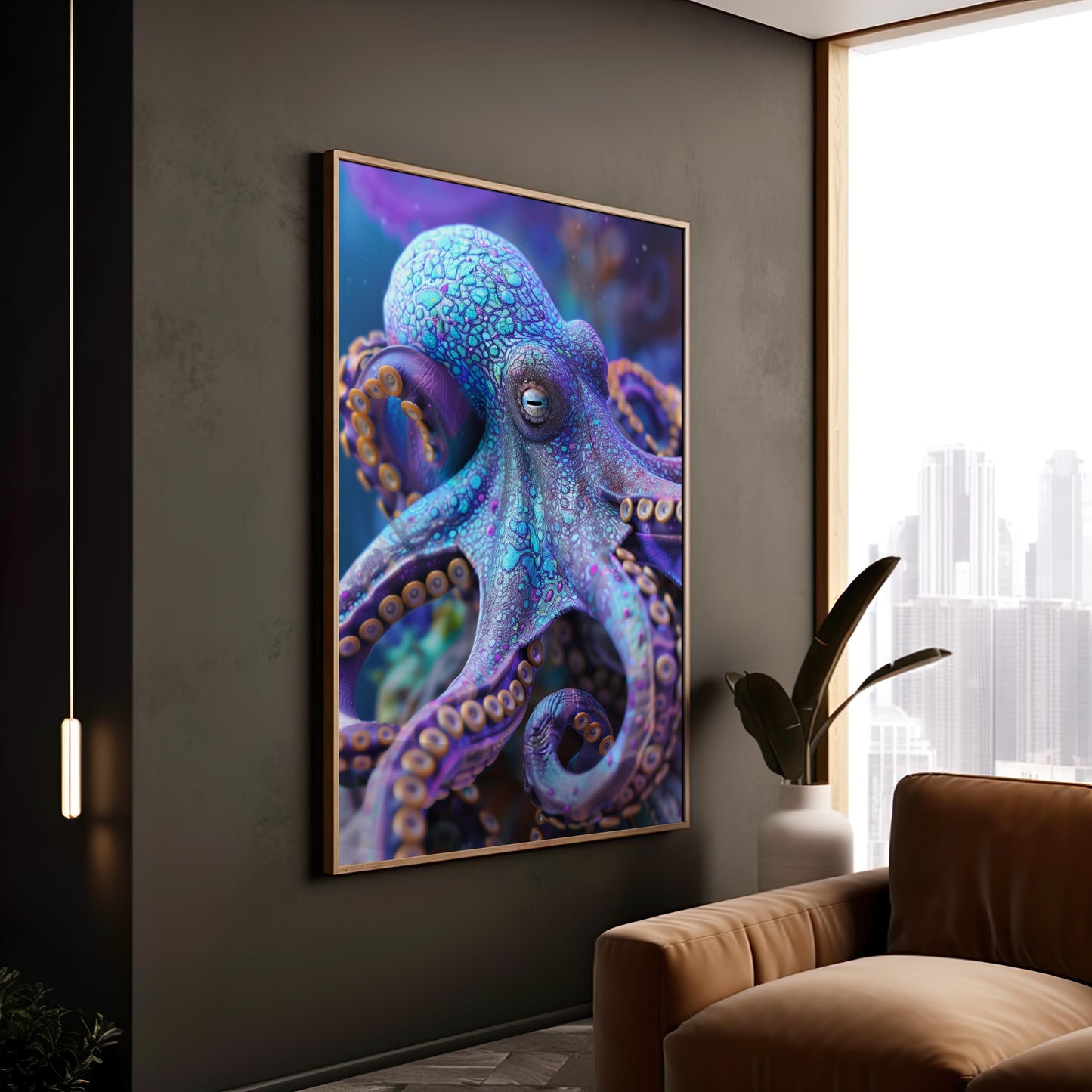 Mystic Embrace of the Deep | Metal Framed Poster