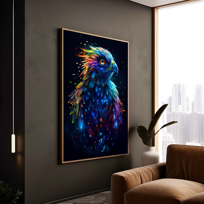 Spectral Visionary of the Skies | Wooden Framed Poster