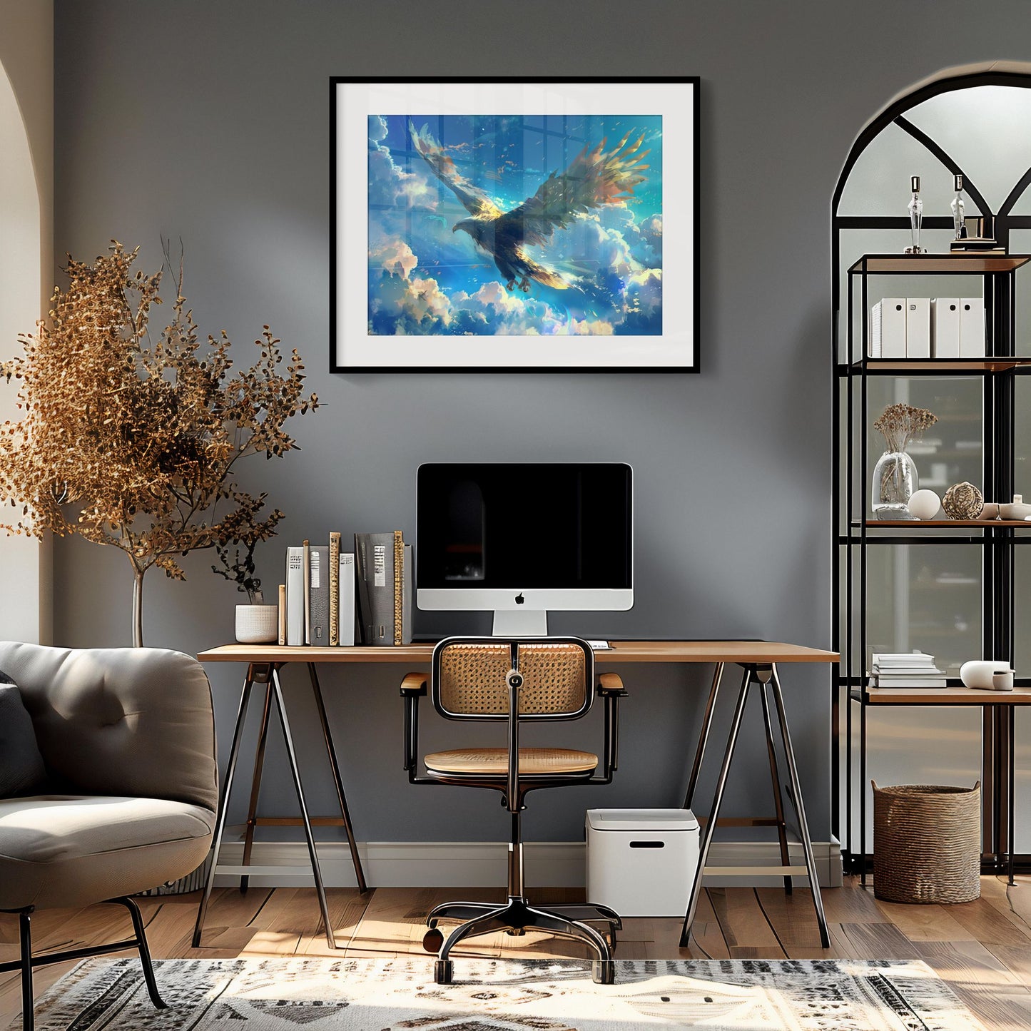 Ascent of the Sovereign Skies | Wooden Framed Poster