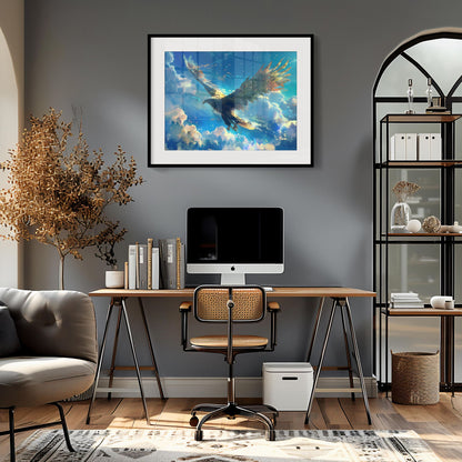 Ascent of the Sovereign Skies | Brushed Aluminum Print