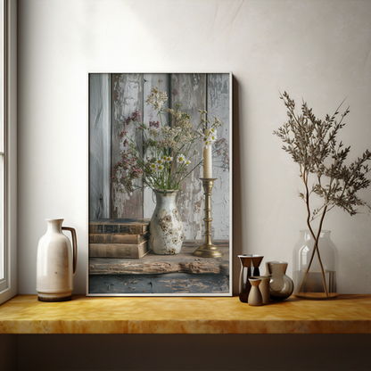 Vintage Still Life | Wooden Framed Poster