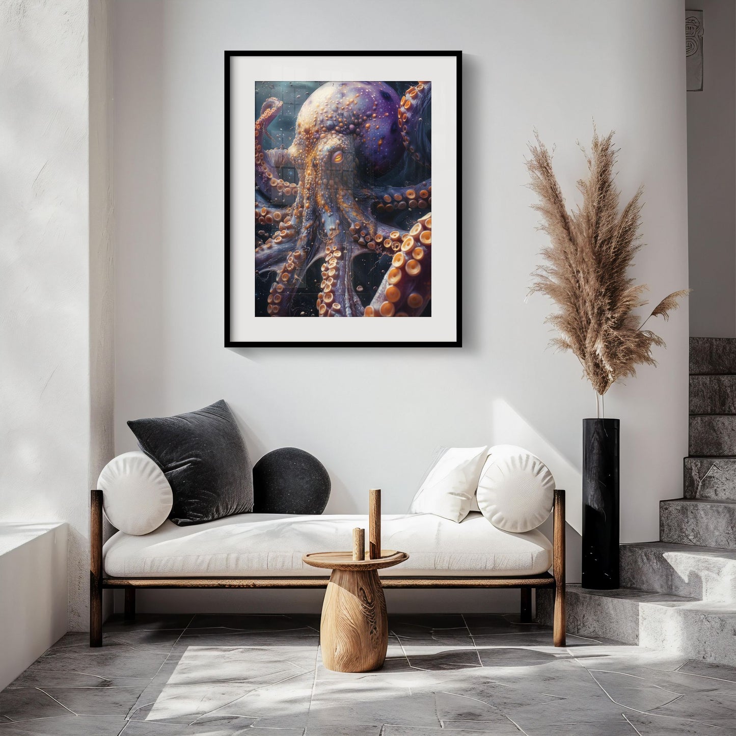 Cosmic Sentinel | Wooden Framed Poster