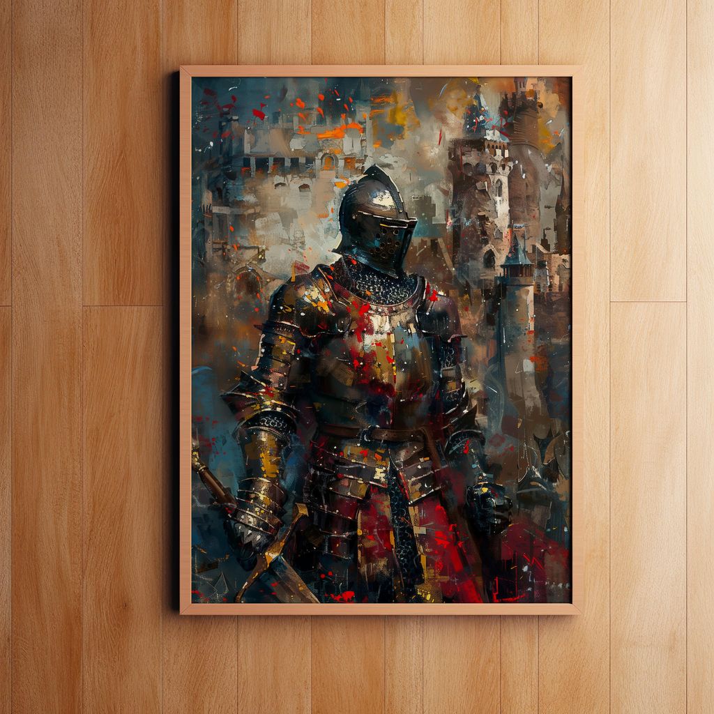 Valor Amidst the Flames | Canvas