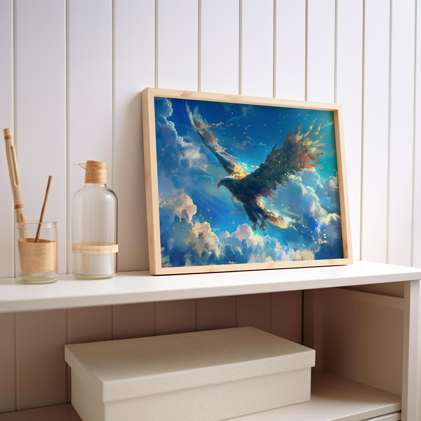 Ascent of the Sovereign Skies | Wooden Framed Poster