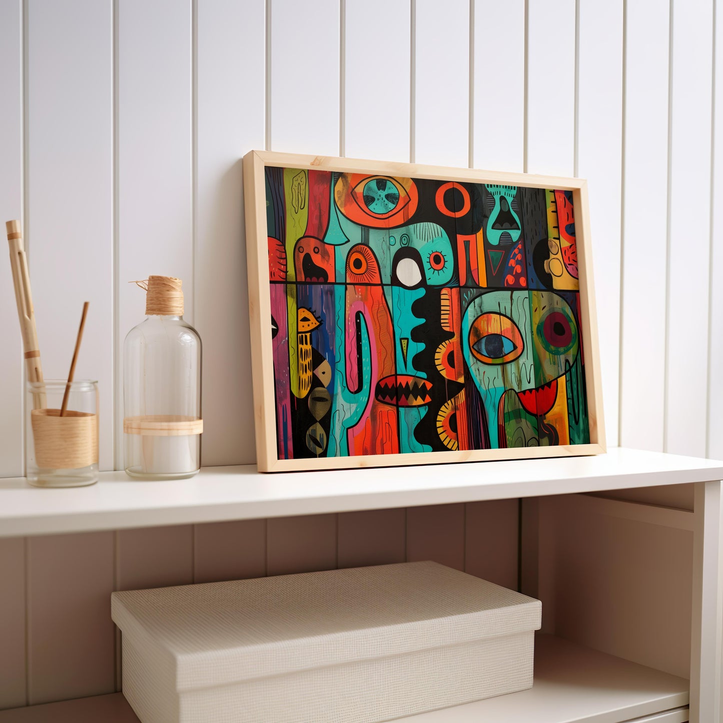 Kaleidoscope of Thoughts | Wooden Framed Poster