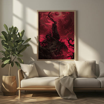 Crimson Maelstrom | Metal Framed Poster