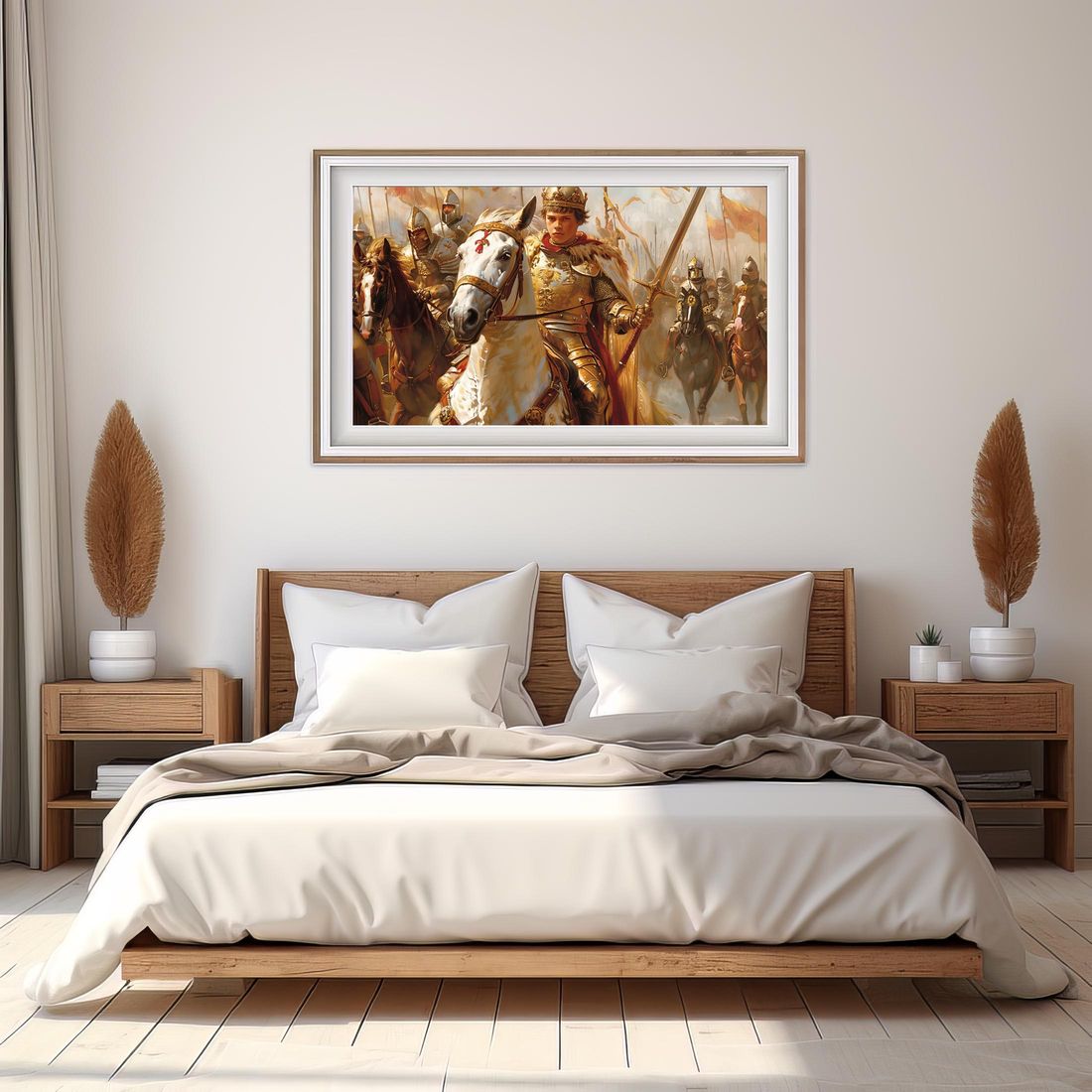 The Young Lion's Charge | Metal Framed Poster