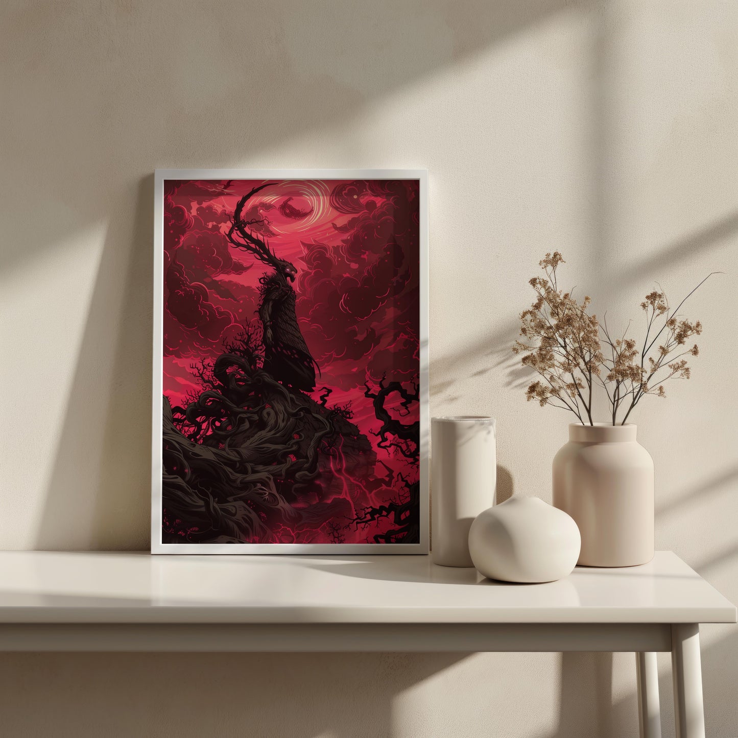 Crimson Maelstrom | Brushed Aluminum Print