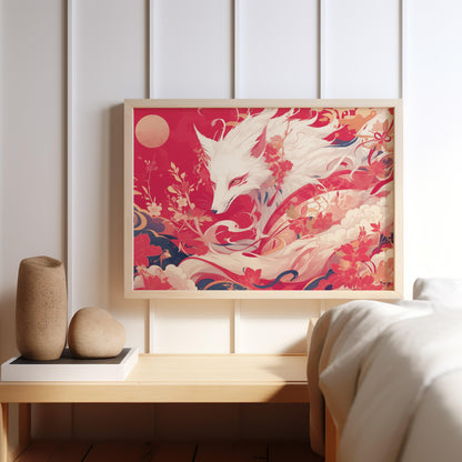 Crimson Whisper  | Wooden Framed Poster