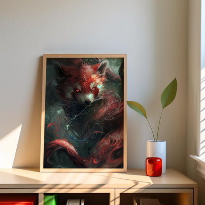 Mystic Ember | Brushed Aluminum Print