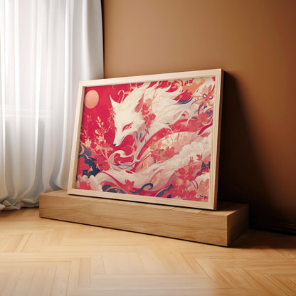 Crimson Whisper  | Wooden Framed Poster