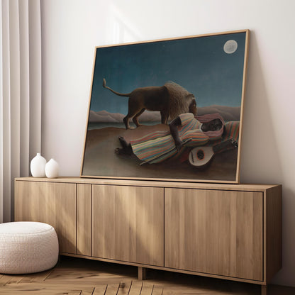 The Sleeping Gypsy | Brushed Aluminum Print