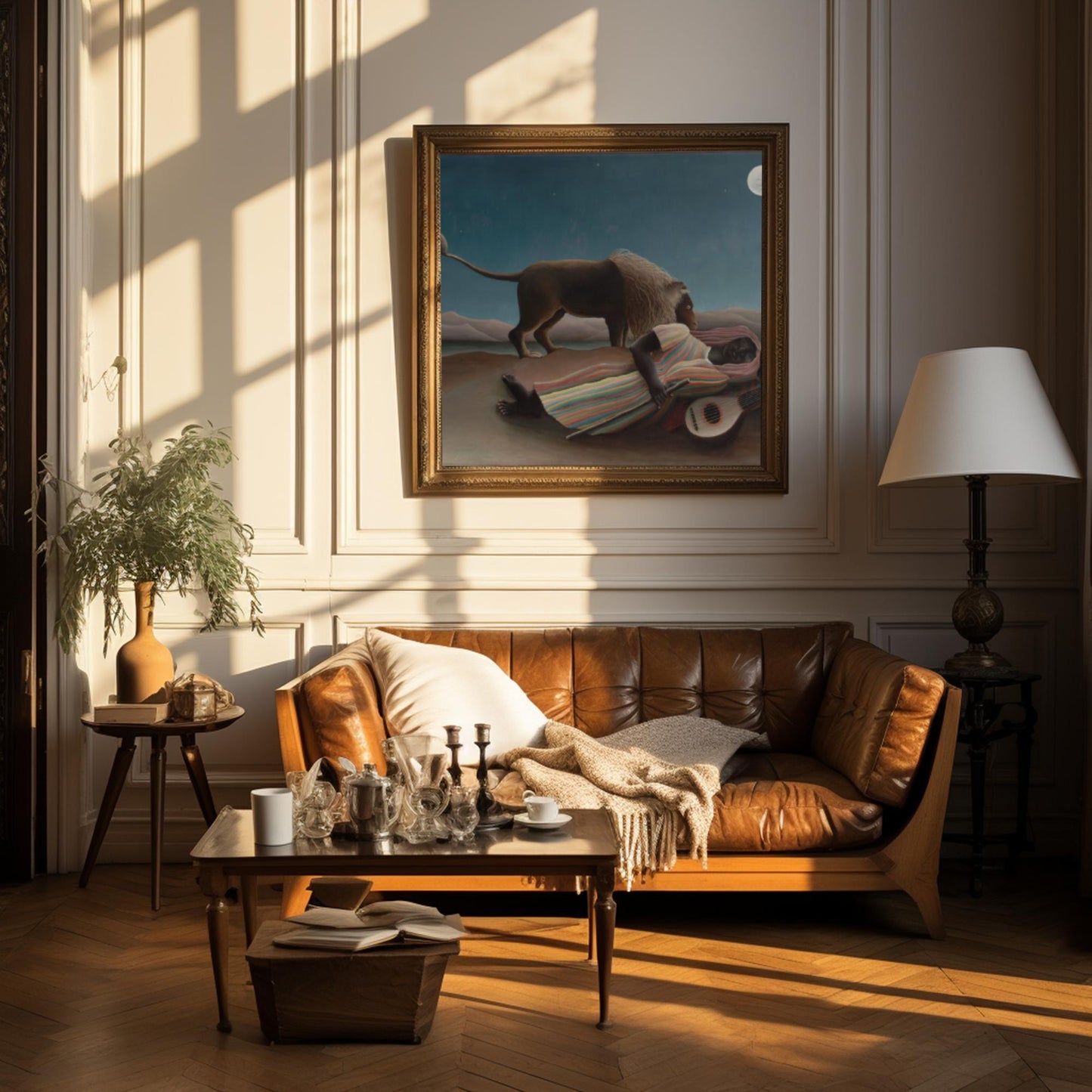 The Sleeping Gypsy | Premium Wooden Framed Poster