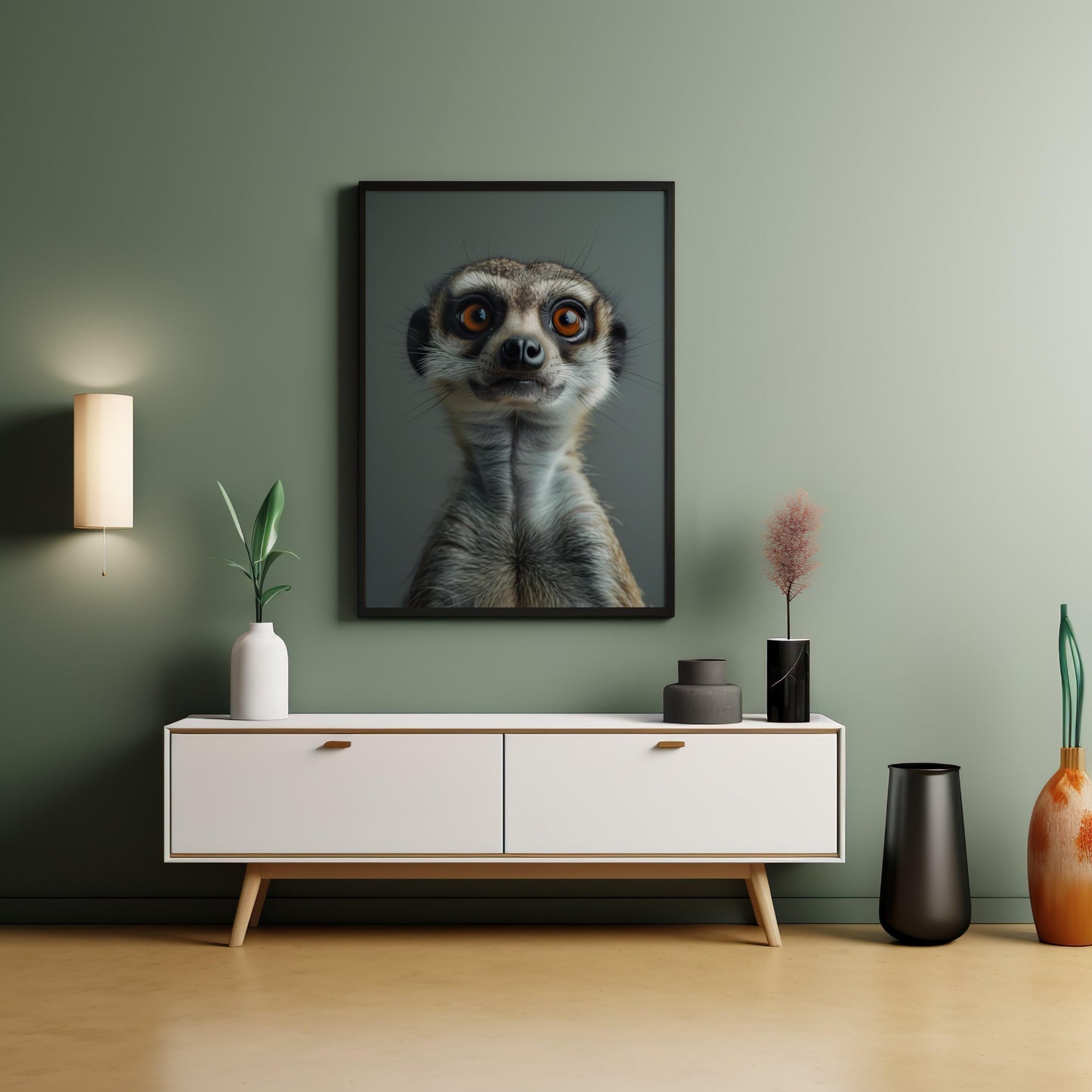 Curiosity in Focus | Wooden Framed Poster