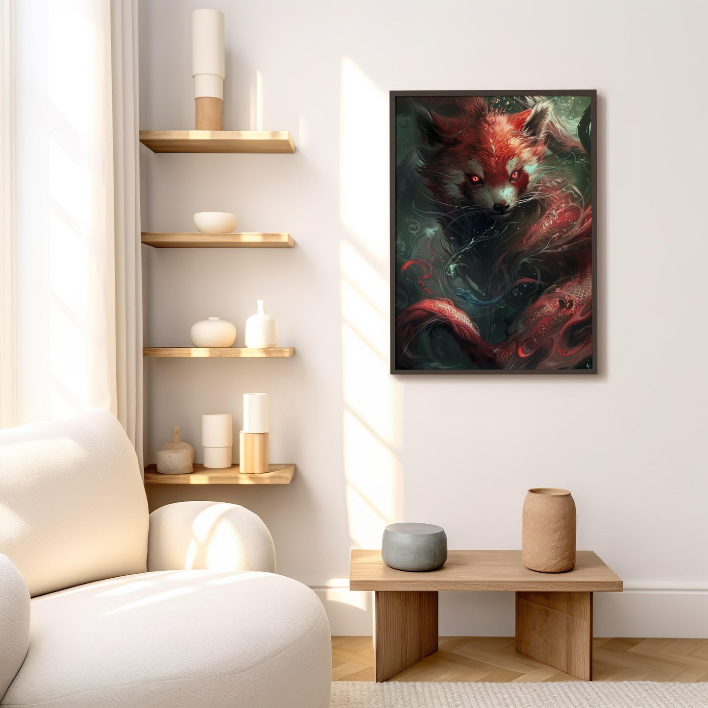 Mystic Ember | Brushed Aluminum Print