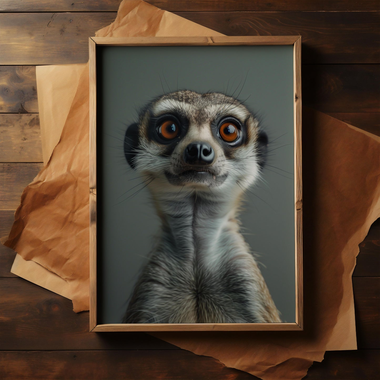 Curiosity in Focus | Premium Wooden Framed Poster