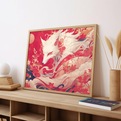 Crimson Whisper  | Wooden Framed Poster