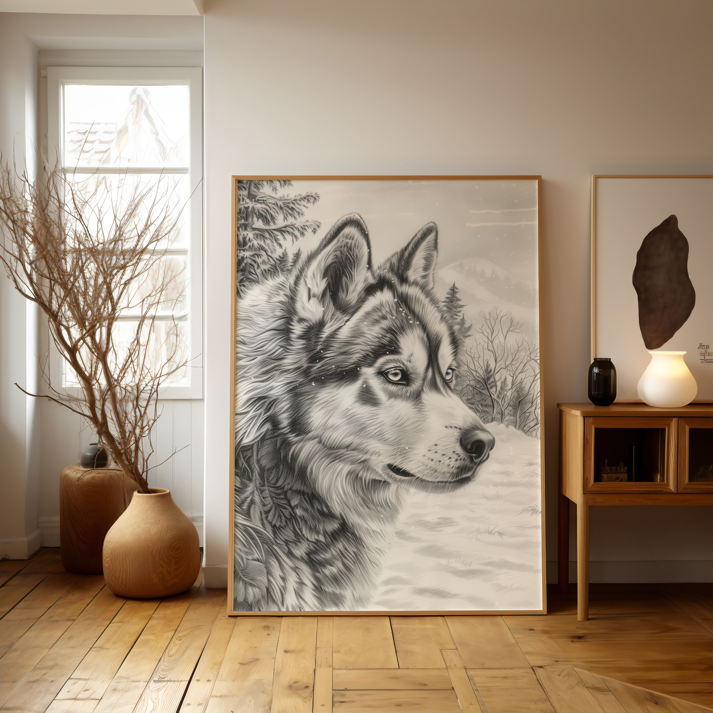 Winter's Sentinel | Wooden Framed Poster