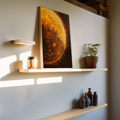 The Celestial Metropolis | Wooden Framed Poster