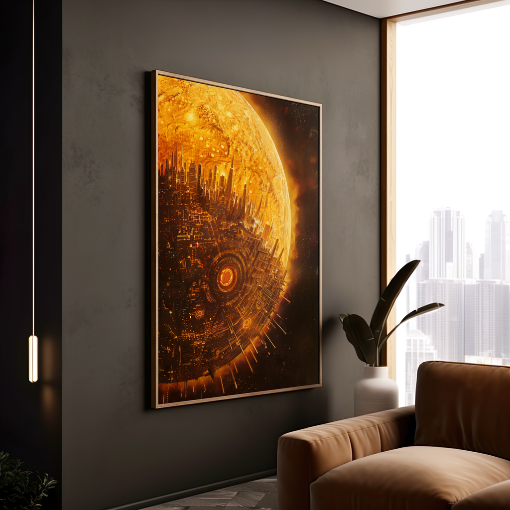 The Celestial Metropolis | Poster with Hanger