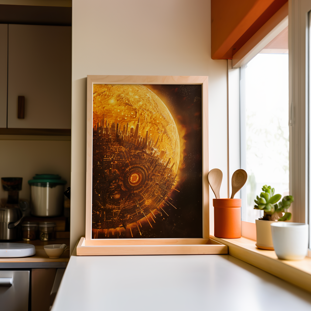 The Celestial Metropolis | Poster with Hanger