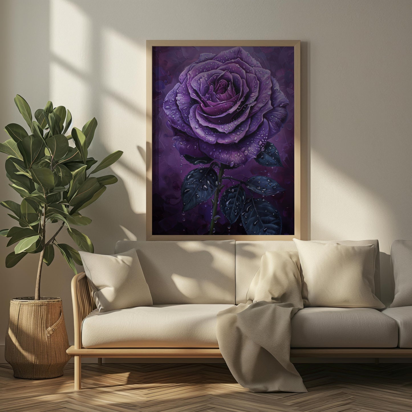 Dew-Kissed Amethyst | Canvas