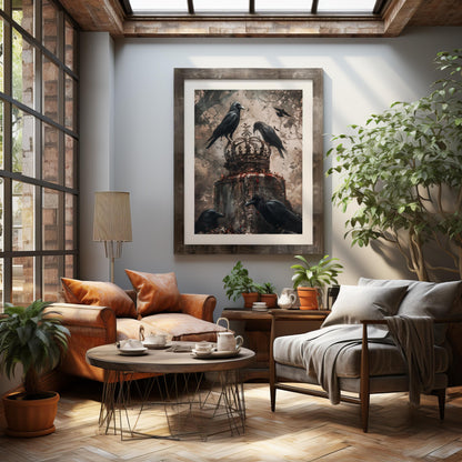 Throne of the Forgotten | Premium Wooden Framed Poster With Premium Matte Paper