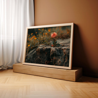 Resilience in Bloom | Wooden Framed Poster