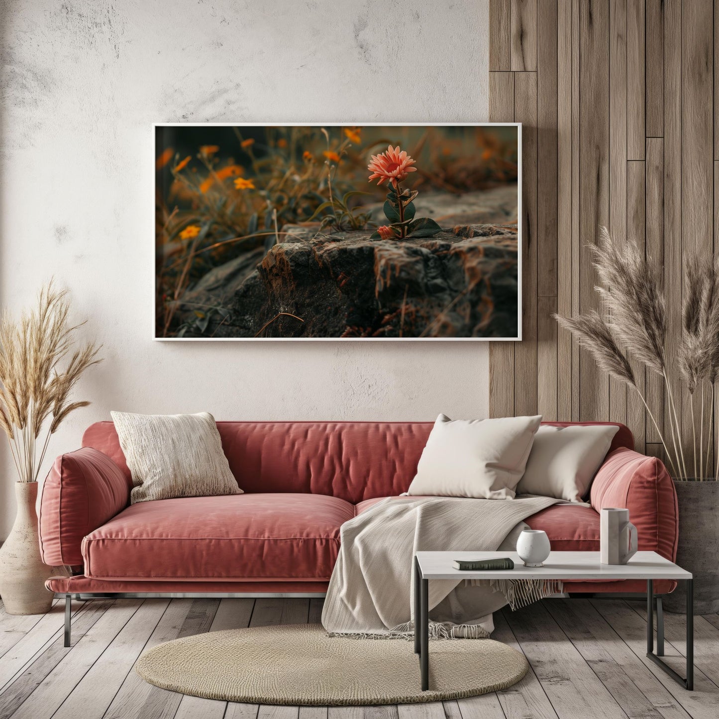 Resilience in Bloom | Premium Wooden Framed Poster