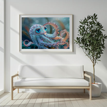 Azure Gaze of the Abyss | Acrylic Print