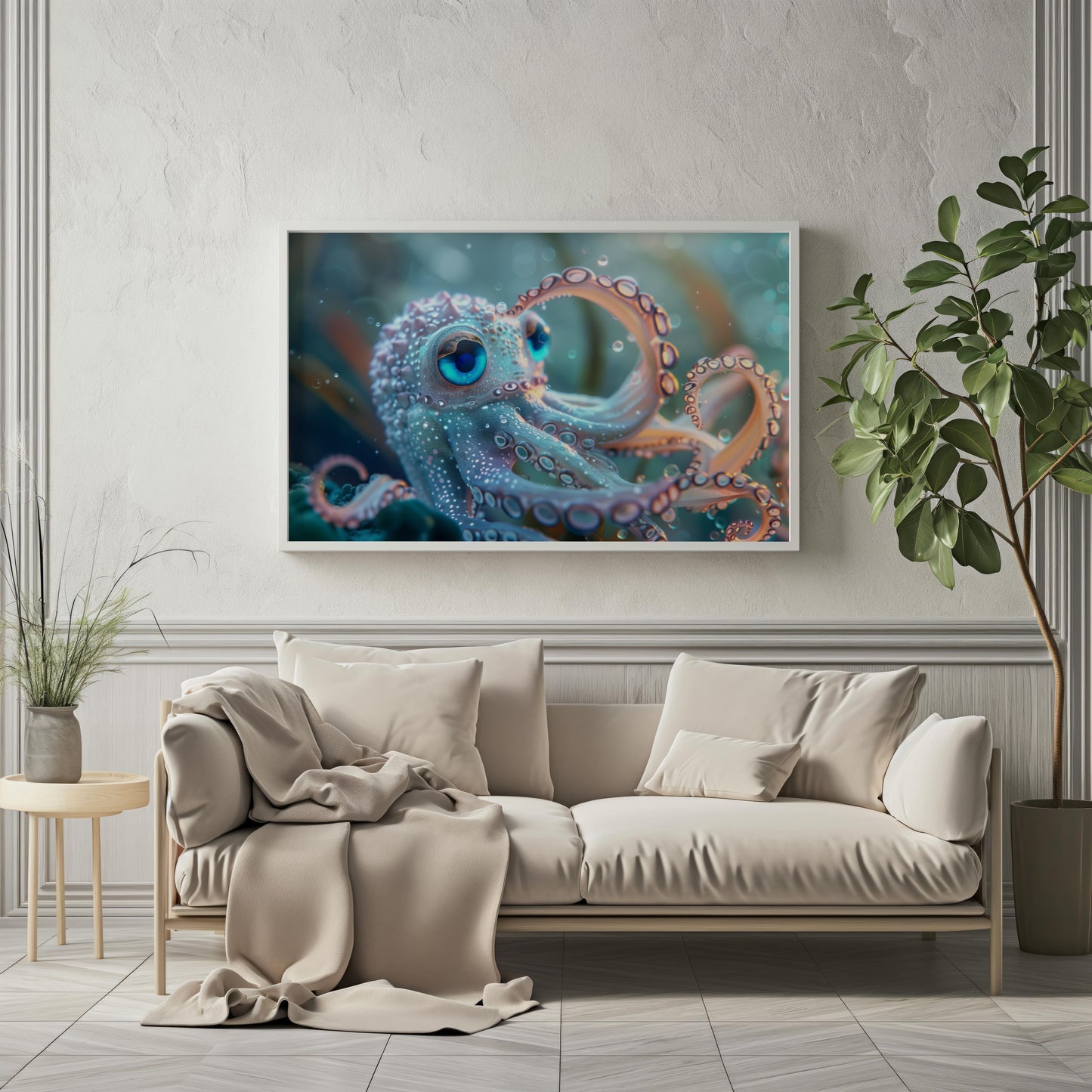 Azure Gaze of the Abyss | Acrylic Print