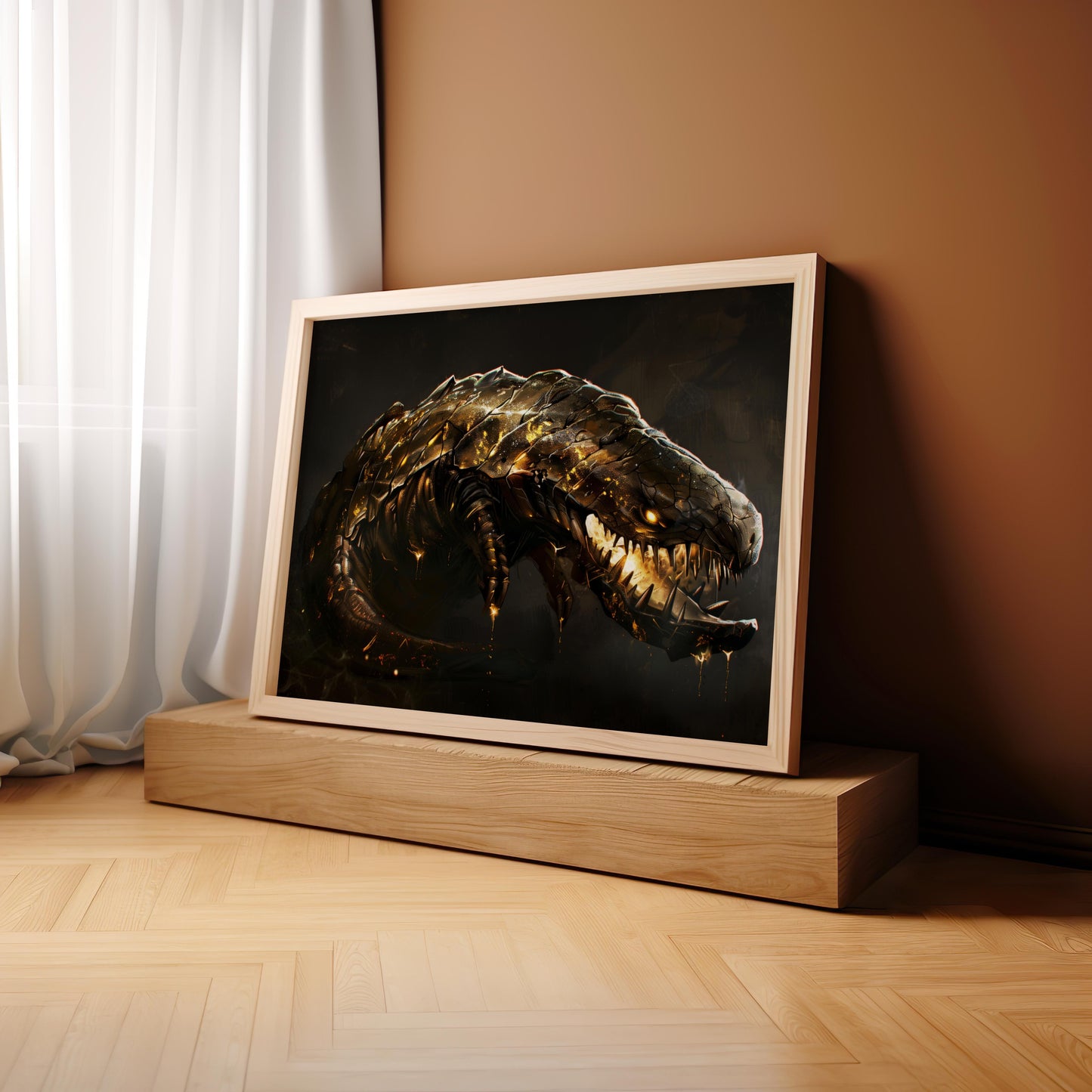 The Titan's Shadow | Premium Wooden Framed Poster