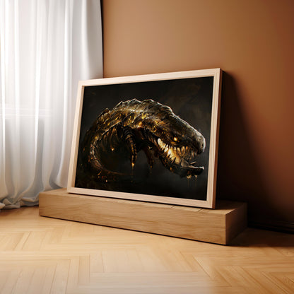 The Titan's Shadow | Premium Wooden Framed Poster