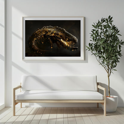 The Titan's Shadow | Wooden Framed Poster