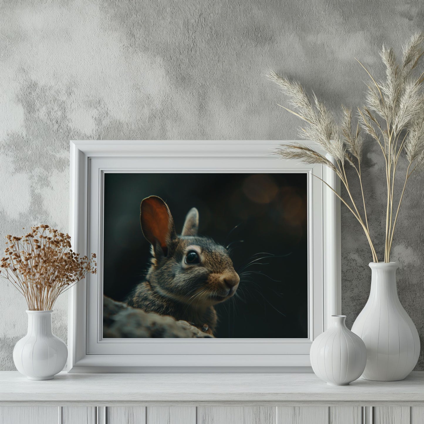 Whiskered Wisdom 2 | Brushed Aluminum Print