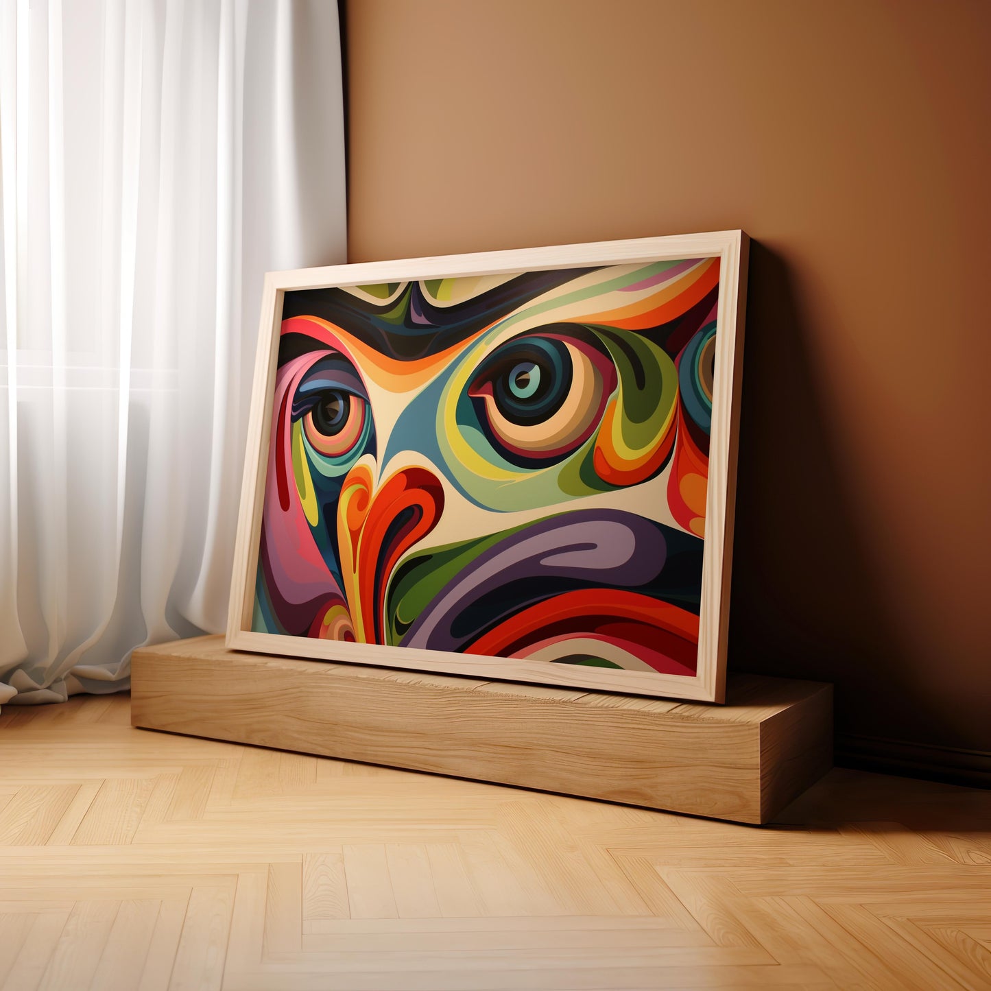 Kaleidoscopic Visions | Wooden Framed Poster