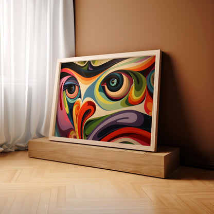 Kaleidoscopic Visions | Wooden Framed Poster