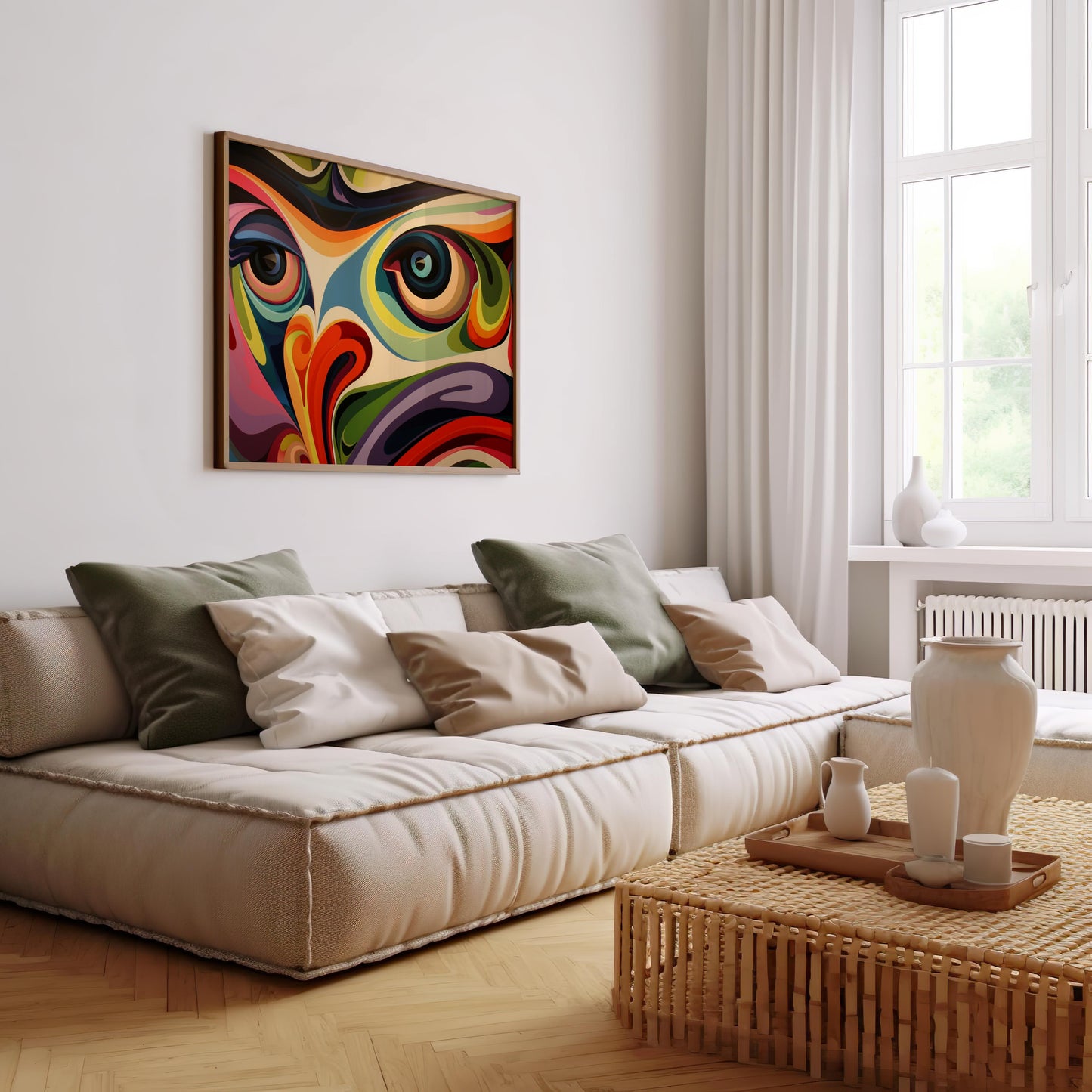 Kaleidoscopic Visions | Wooden Framed Poster