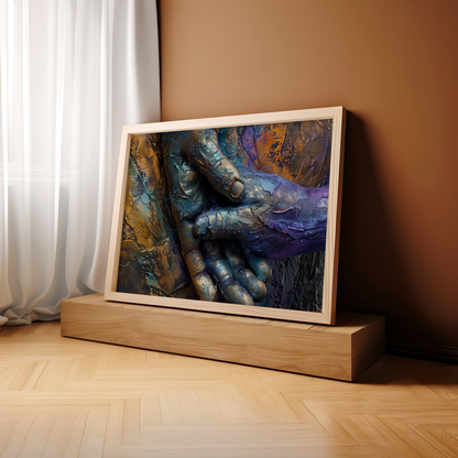 Embrace of Chroma | Wooden Framed Poster