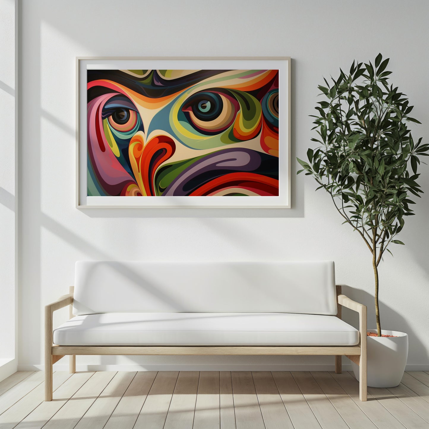 Kaleidoscopic Visions | Premium Wooden Framed Poster