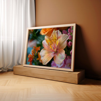 Whispers of Petal & Light | Wooden Framed Poster