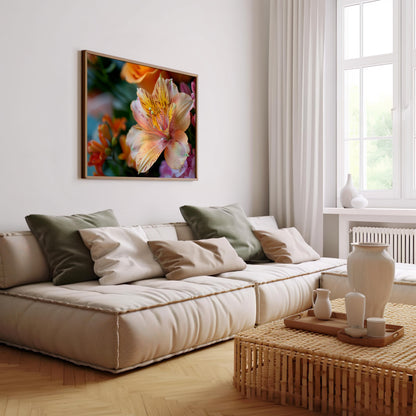 Whispers of Petal & Light | Brushed Aluminum Print