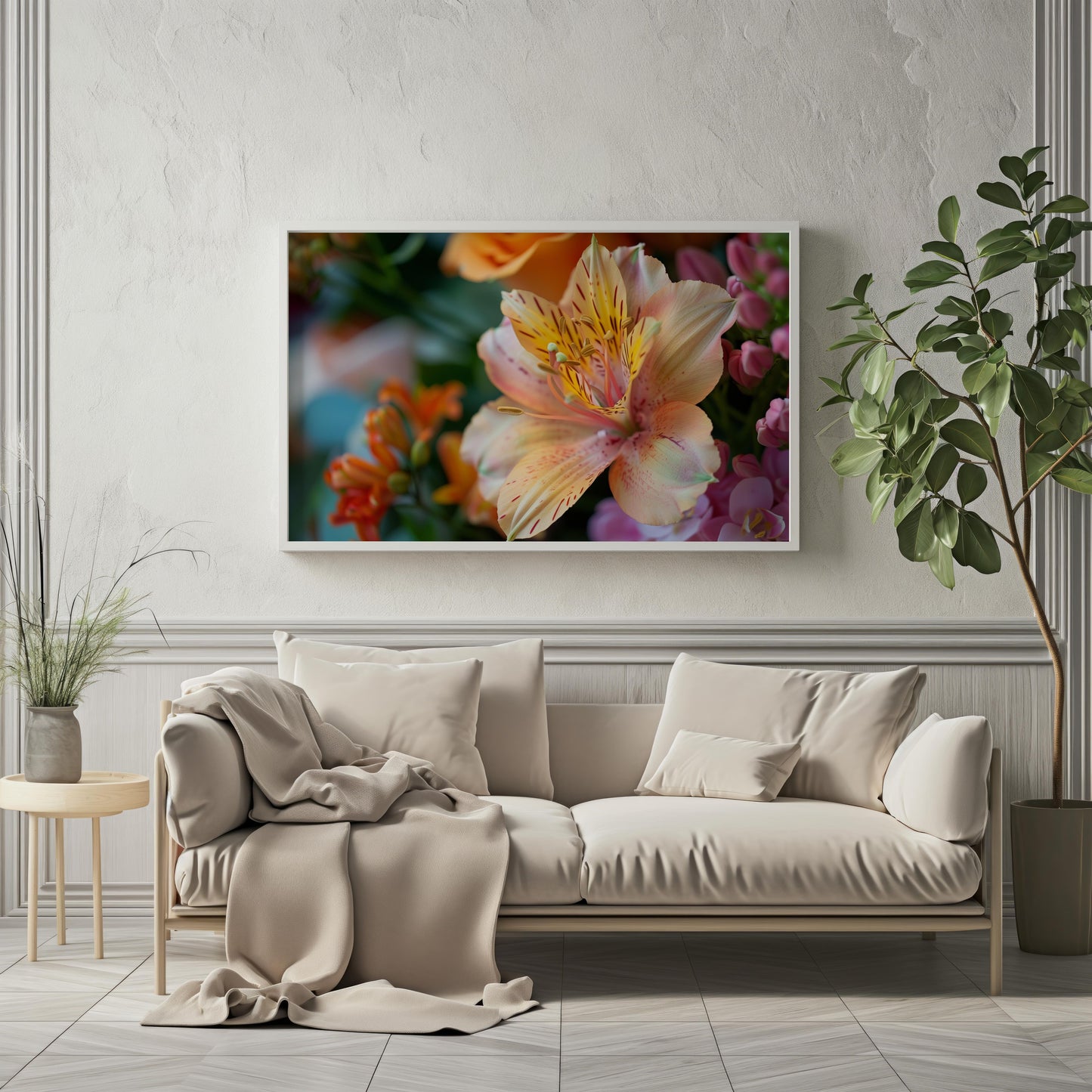 Whispers of Petal & Light | Wooden Framed Poster