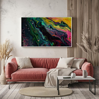 Cosmic Flows | Premium Wooden Framed Poster