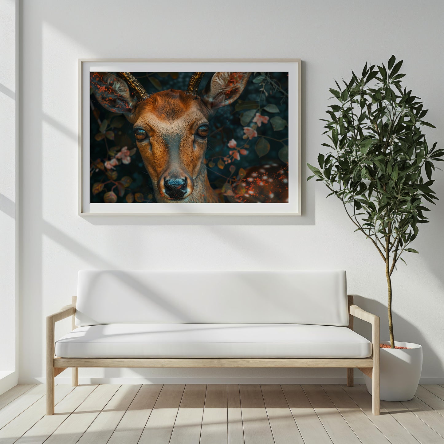 Enchanted Gaze | Brushed Aluminum Print