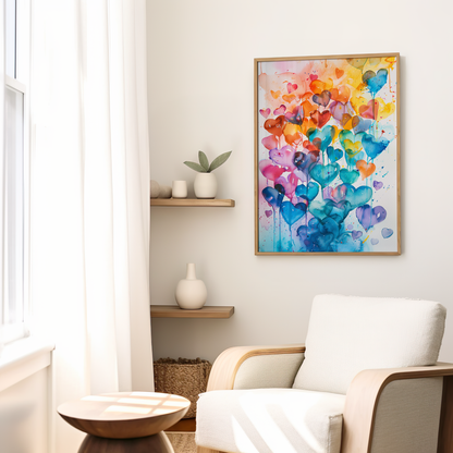 Cascade of Chromatic Affections | Canvas