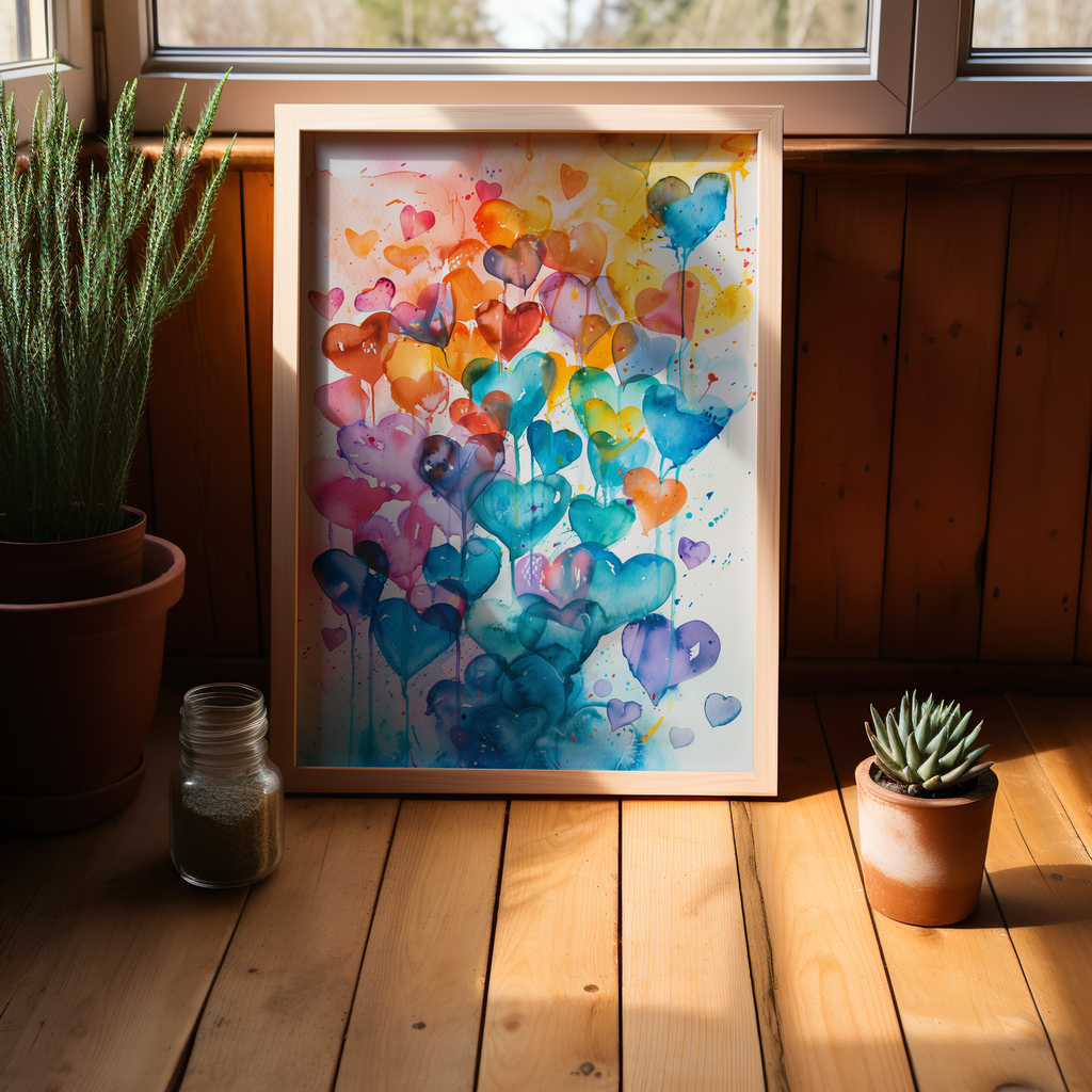 Cascade of Chromatic Affections | Canvas