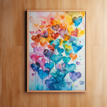 Cascade of Chromatic Affections | Canvas